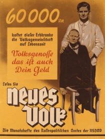Nationalsozialistisches Propagandaplakat für Eugenik und "Euthanasie"