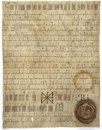 Urkunde Kaiser Heinrich III. schenkt dem Kloster St. Eucharius den Ort Villmar, 5. August 1053.