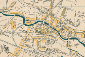 Stadtplan Eschweiler 1912 (Ausschnitt)