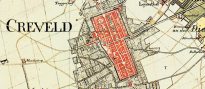 Karte von Tranchot und v.Müffling Krefeld 1804