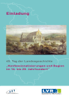 Ausschnitt aus der Einladung zur Tagung "Konfessionalisierungen und Region im 16. bis 20. Jahrhundert"