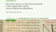 Ausschnitt aus einem Buchumschlag der Publikationen der Gesellschaft für Rheinische Geschichtskunde