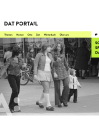 Ein Screenshot zeigt die Startseite des Portals 'Dat Portal'.