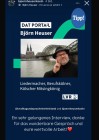 Zu sehen ist ein Screenshot von Instagram. Herr Björn Heuser hat auf einen Post des Kanals "Alltag und Sprache im Rheinland" reagiert. Dieser Post zeigt ihn selbst, einen Mann mit Hut, Brille und Bart, der nachdenklich vor dem Rhein mit Kölner Dom im Hintergrund steht. Darunter steht: "Liedermacher, Berufskölner, Kölscher Mitsingkönig". Er bedankt sich schriftlich: "Ein sehr gelungenes Interview, danke für das wunderbare Gespräch und eure wertvolle Arbeit!" Dahinter steht ein Herz-Emoji.