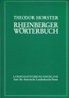 Buchcover von Rheinberger Wörterbuch