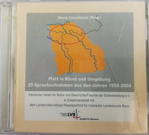 Cover der CD, auf dem das Gebiet, aus dem die Aufnahmen stammen (Kleve und Umgebung) abgebildet ist